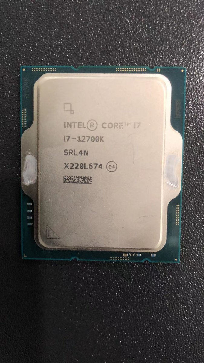 CPU インテル Intel Core I7-12700K プロセッサー 中古 動作未確認