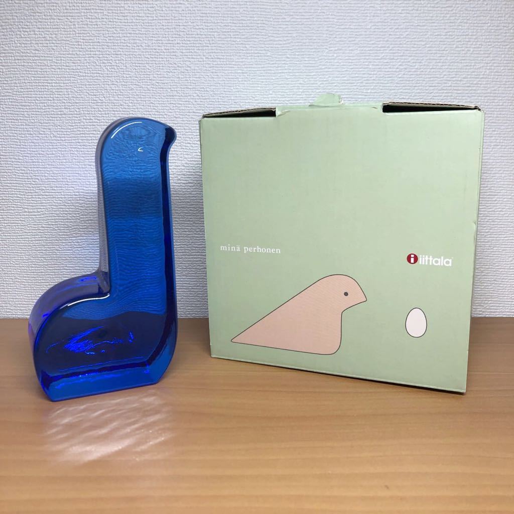 iittala × mina perhonen】Glass bird Lasilintu ブルー/イッタラ×ミナ