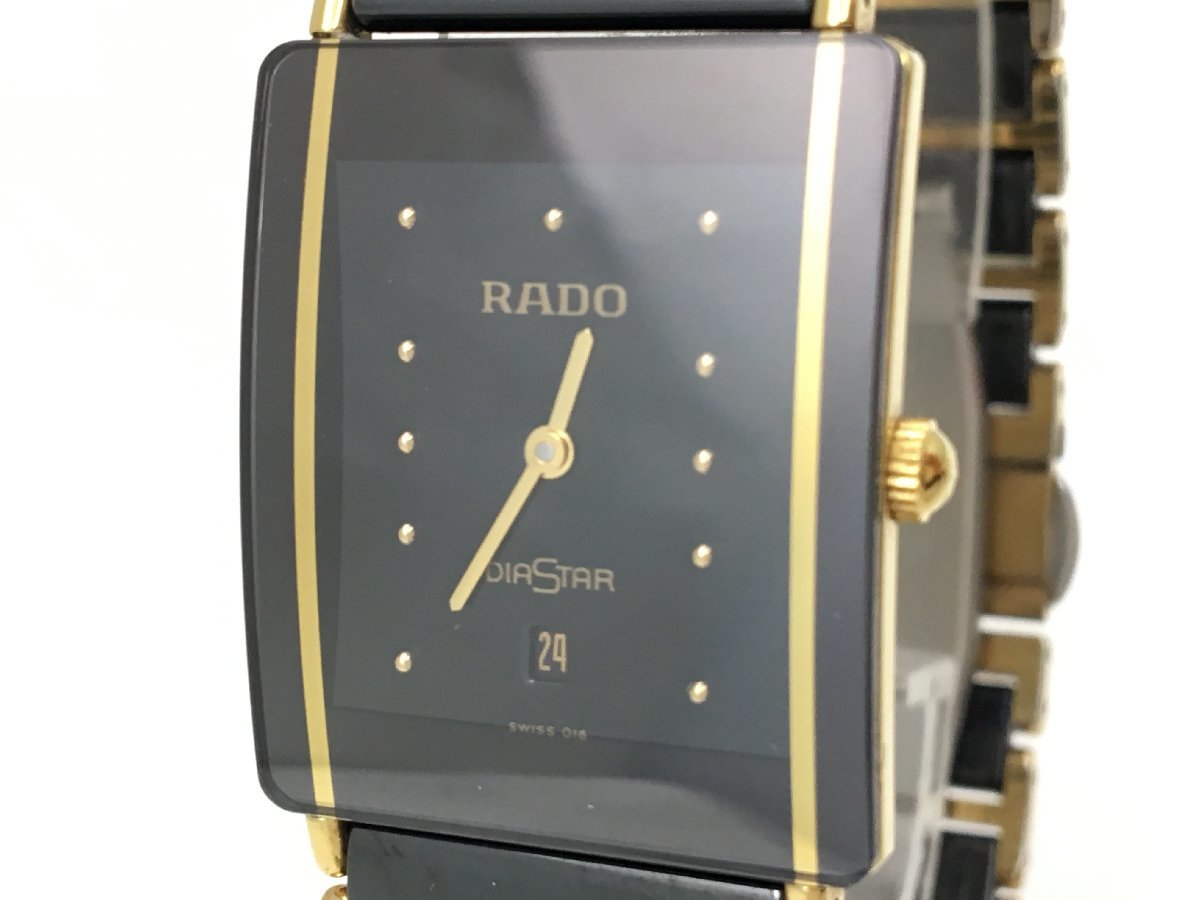 RADO ラドー ダイヤスター 160.0281.3N クォーツ 腕時計 スクエア 