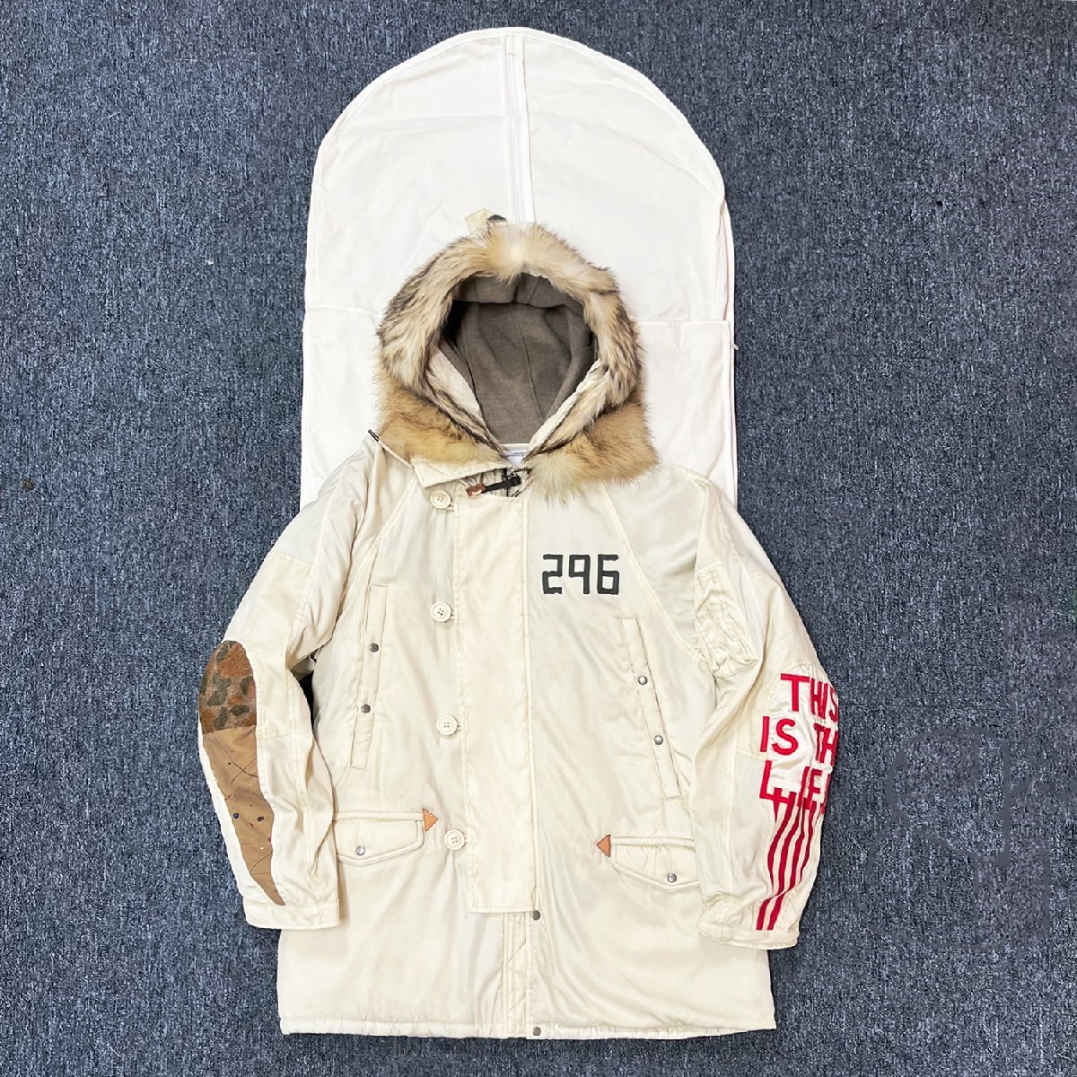 限定品 参考定価40万 VISVIM ビズビム 19AW VALDEZ COAT COLLAGE IVORY