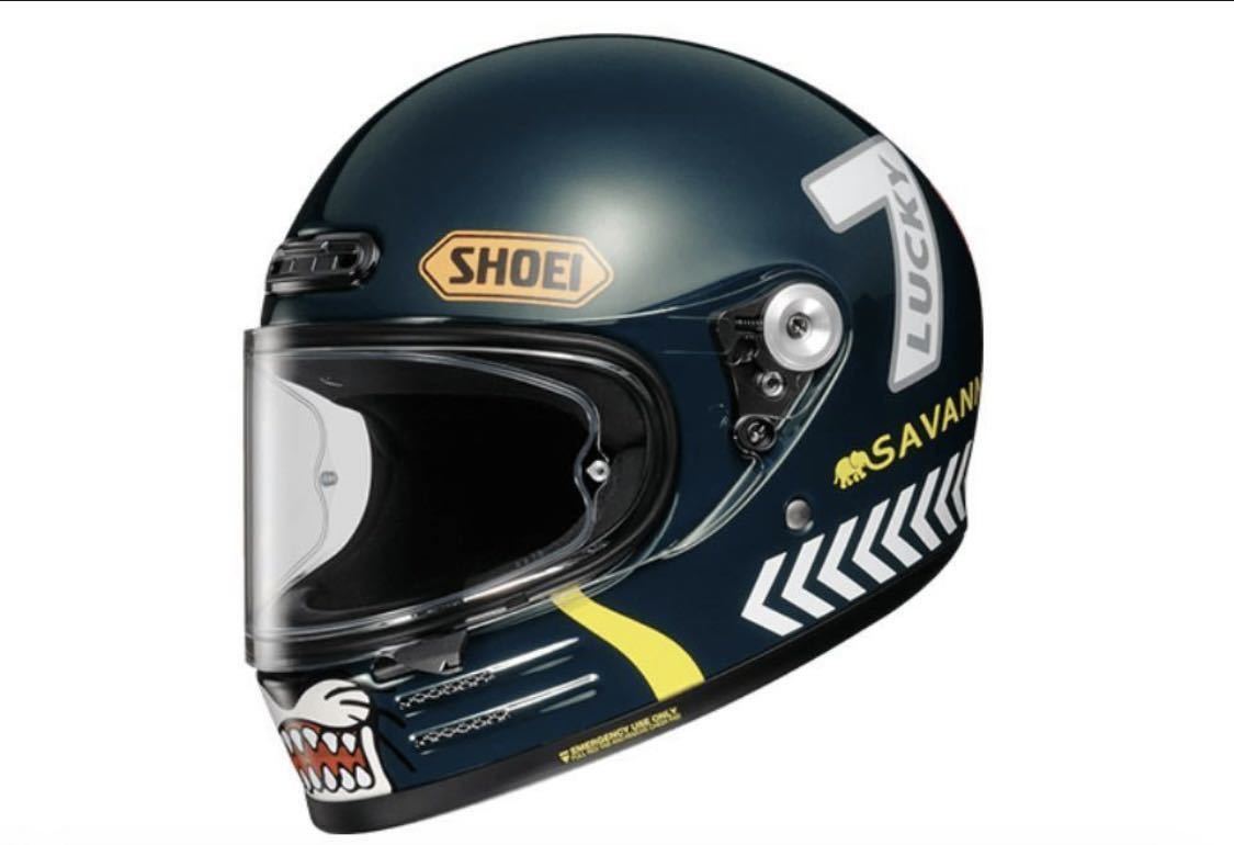 かすたむ‼️美品❗️SHOEI グラムスターチーター XL 限定品 SHOEI Glamster チーターカスタムサイクルズ XL グラムスター