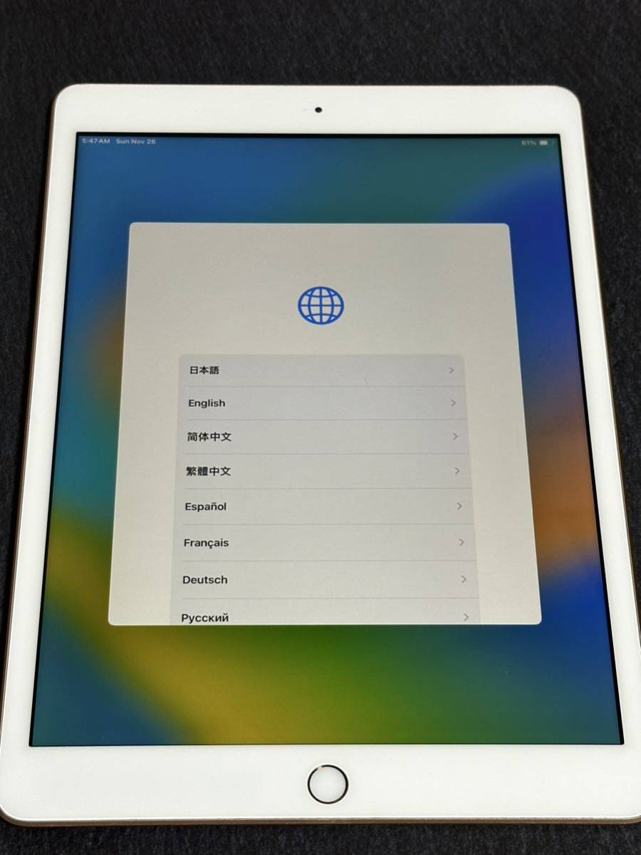 iPad 8世代 32GB Wi-Fiモデル ゴールド アメリカ版 充電95% SKU5 Apple