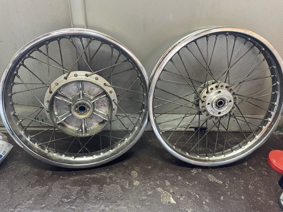 z1 z2 純正ホイール Z1 Z2 フロントホイール takasagoリム 当時物