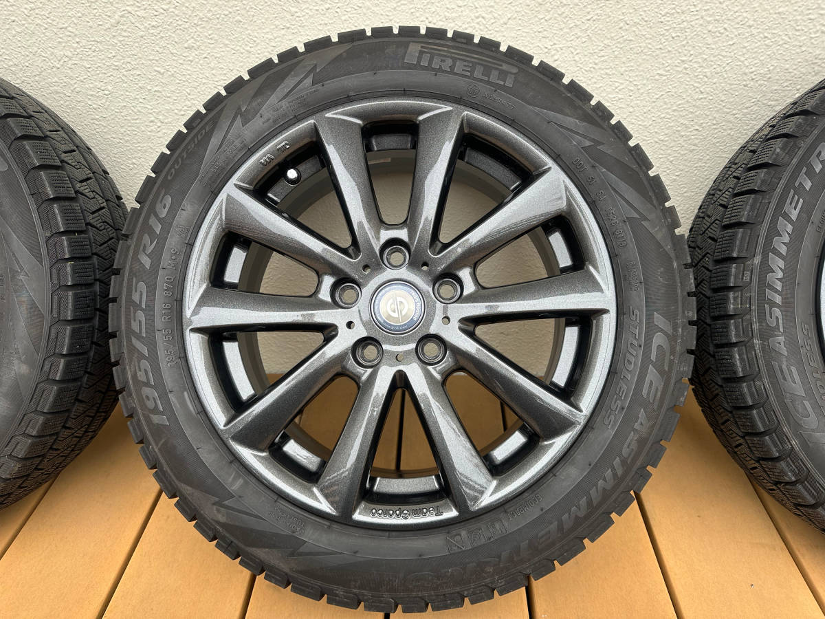 F55 F56 MINI F57 195⁄55R16 スタッドレス ミニクーパー バリ山4本セット > スタッドレスタイヤホイールセット(輸入車用) ミニ3ドア、5ドアのF55、F56、F57などに装着できる16インチ 6.5J 輸入 中古冬タイヤ4本☆BMW BMWスタッドレス MINI(F56⁄F55⁄F57