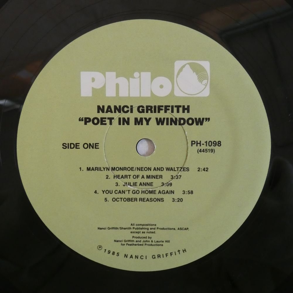 46050984;【US盤】Nanci Griffith / Poet In My Window