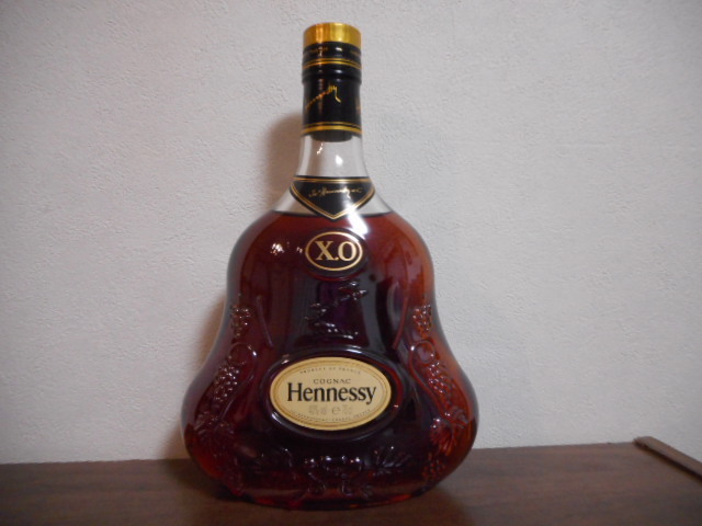 特価品 Hennessy ヘネシー XO COGNAC 金キャップ クリアボトル