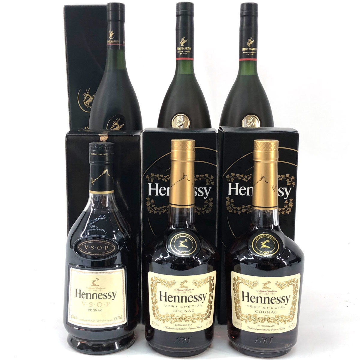 ブランデー6本セット】Hennessy ヘネシー VS VSOP/REMY MARTIN レミー