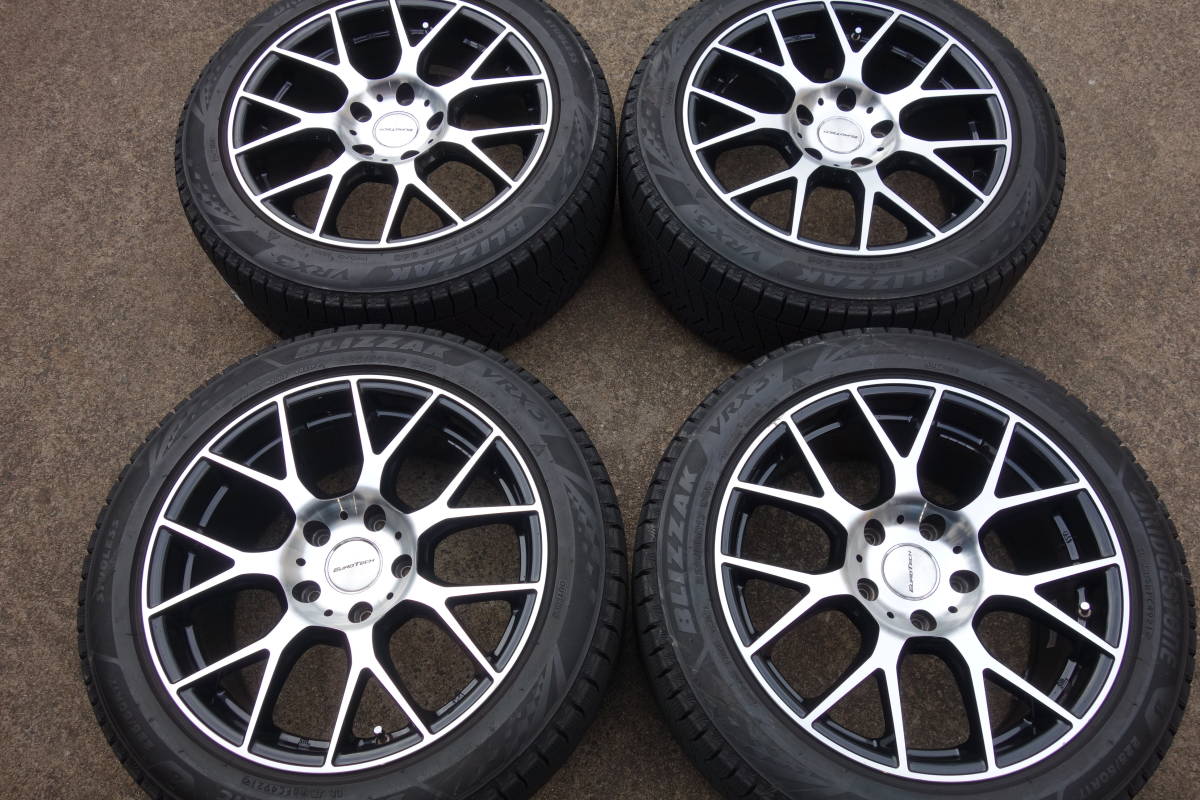 ★バリ溝２２５/５０Ｒ１７＋ＥＵＲＯ ＴＥＣＨ美品　４本セット　ブリヂストン・ＶＲＸ３　２０２１年製！！