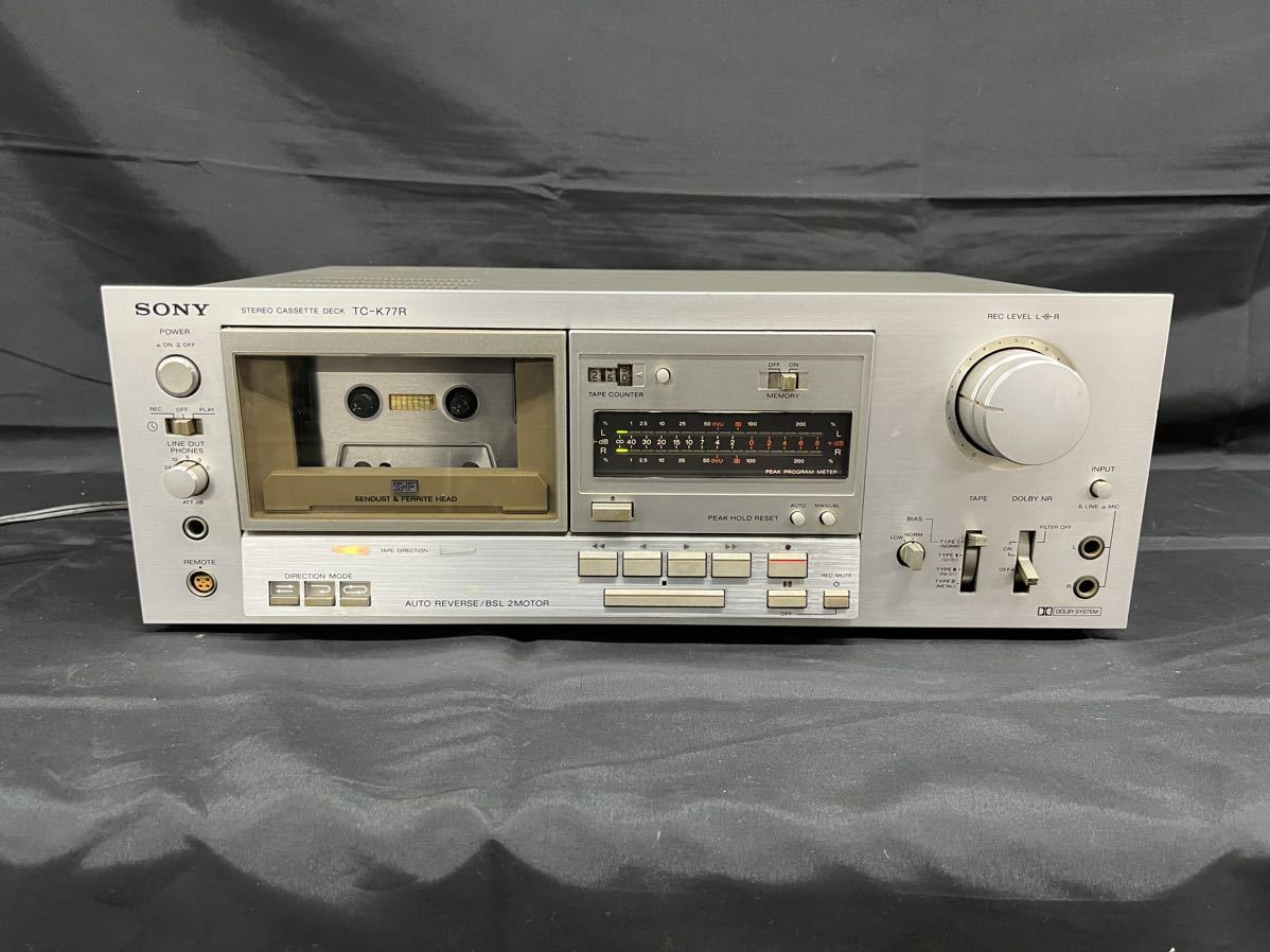 ■通電確認済み■SONY/ソニー■TC-K77R■ステレオカセットデッキ■オーディオ機器■