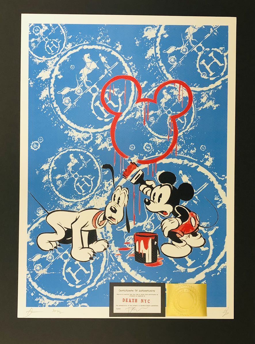 death nyc 額装世界限定100枚ミッキーマウス 額付き DEATH NYC 限定100枚