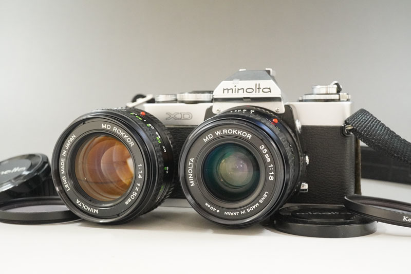 Minolta XD 一眼レフカメラ 50mm f⁄1.4レンズ付き フィルムカメラ