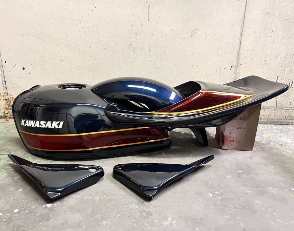 ゼファー400外装一式カスタムペイント塗装後未使用ゼファー タンク 