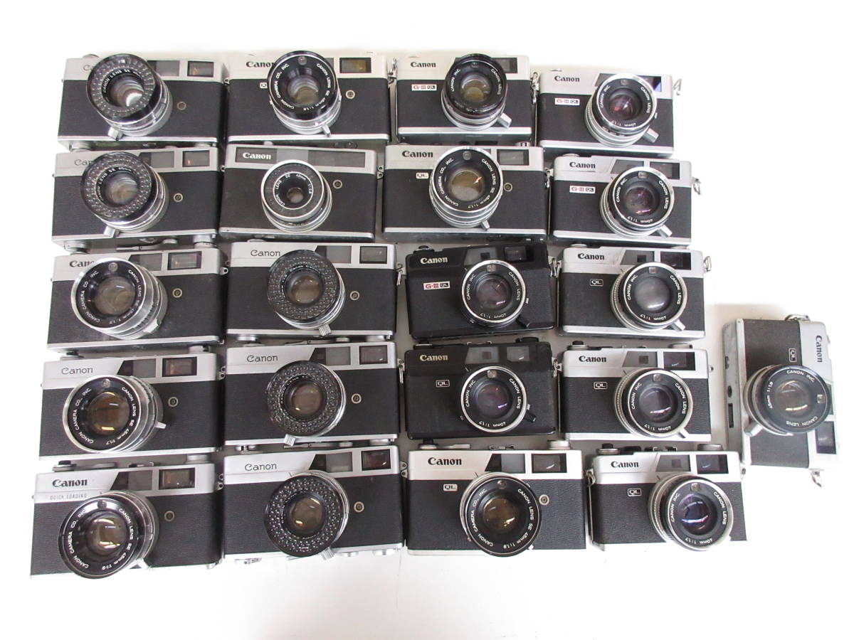 (4126N)ジャンク Canon Canonet Canonet JUNIOR Canonet QL17 Canonet QL19等キヤノン まとめて セット 21台 動作未確認 同梱不可 Canon Canonet Camera FlynnGraphics QL17 Second-Hand