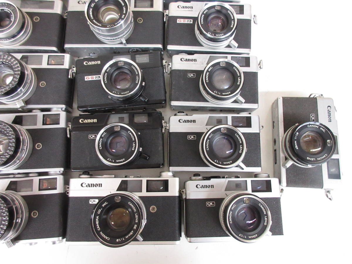 (4126N)ジャンク Canon Canonet Canonet JUNIOR Canonet QL17 Canonet QL19等キヤノン まとめて セット 21台 動作未確認 同梱不可 Canon Canonet Camera FlynnGraphics QL17 Second-Hand