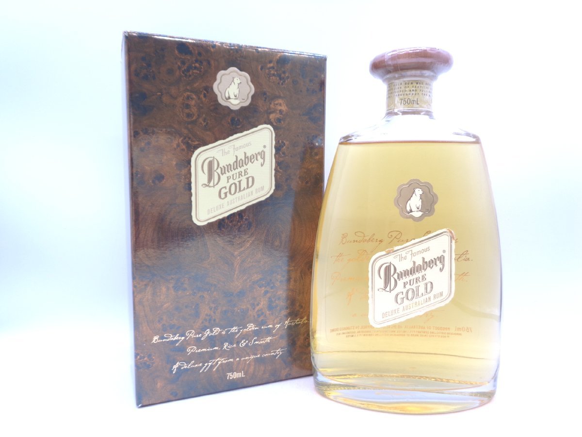 Bundaberg PURE GOLD RUM 750ml 古酒 未開栓 箱 X247415