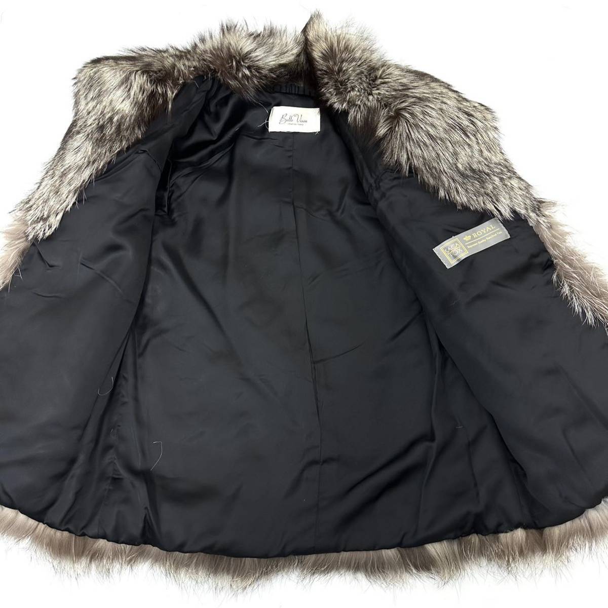 貂商】 h1486 SAGAFOX ROYAL シルバーフォックス ハーフコート