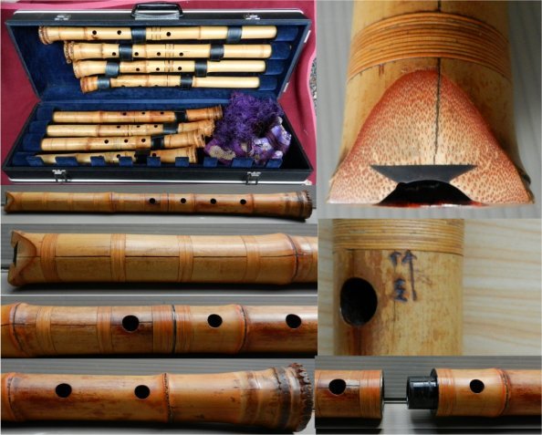 尺八 琴古流 在銘 中継ぎ緩み無し ☆古尺八（8）竹左