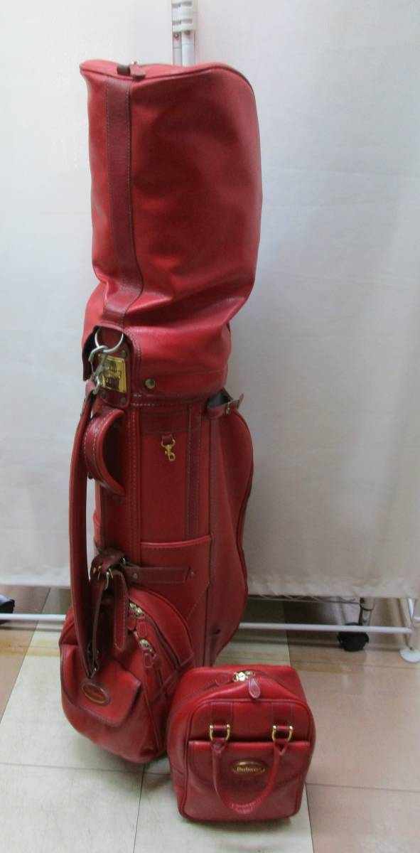 BURBERRY GOLF バーバリー ゴルフ キャディバッグ 赤 ヴィンテージ・美