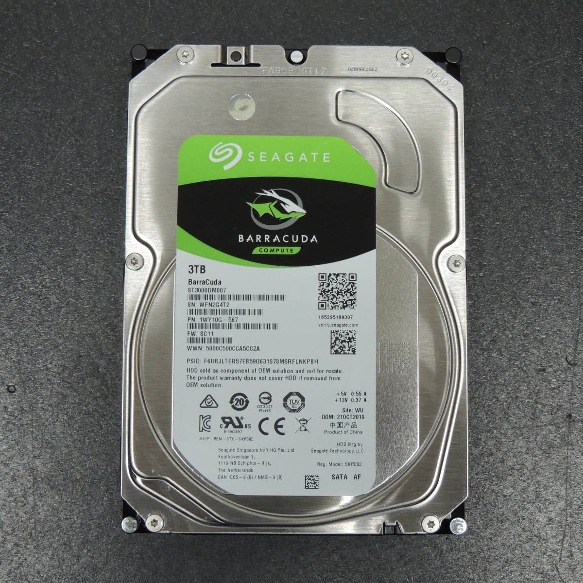 検品済み/使用59時間】WD 3TB HDD WD30EZRX 管理:i-22 【公式通販】