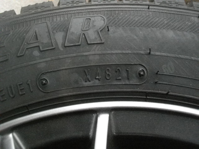 145/80R13 グッドイヤー アイスナビ7 社外アルミホイール付き 4本