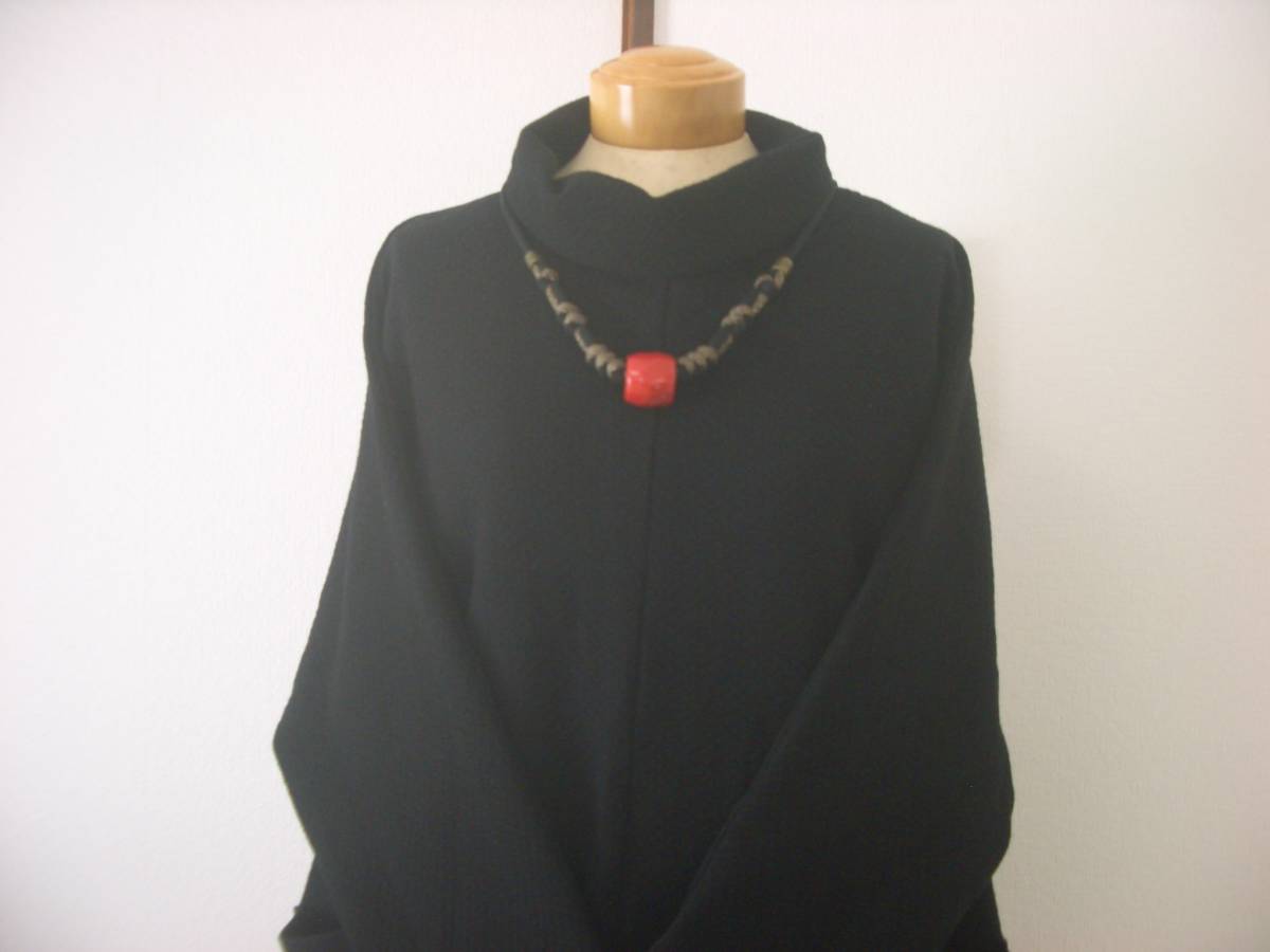 ハンドメイド　ロール襟変型チュニック　５２７