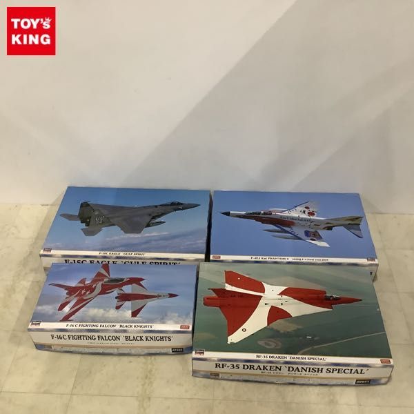 1円〜 ハセガワ 1/48 RF-35 ドラケン デンマーク スペシャル、F-15C イーグル ガルフ スピリット 等