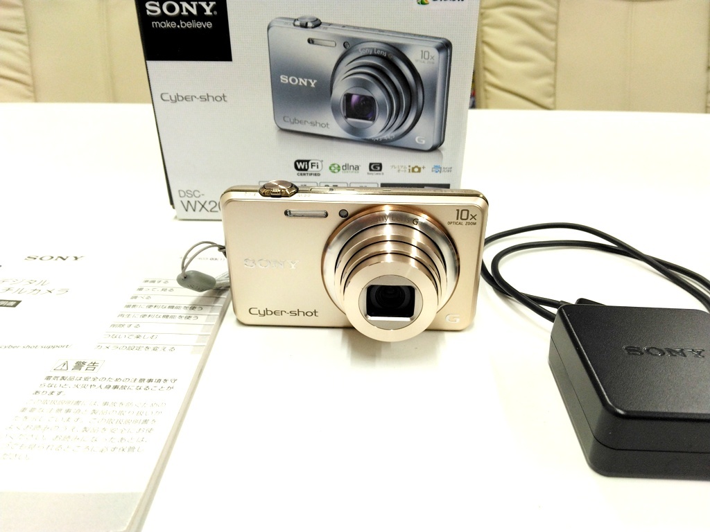 ☆SONY ソニー Cyber-shot DSC-WX200 デジタルカメラ シャンパン