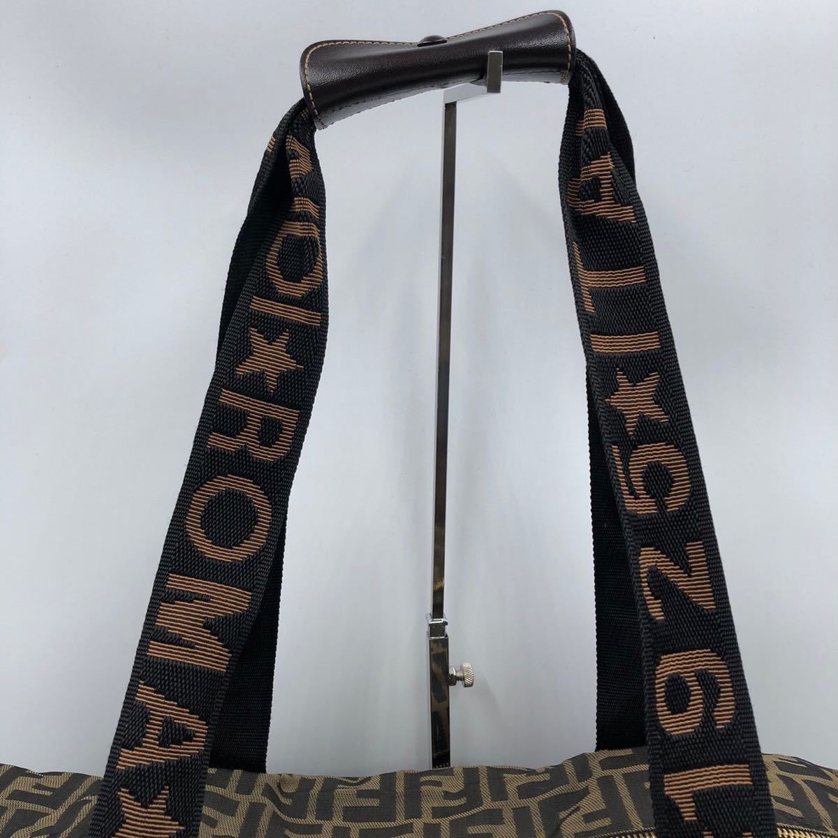 120414 美品○フェンディ FENDI ズッカ ズッキーノ ボストンバッグ