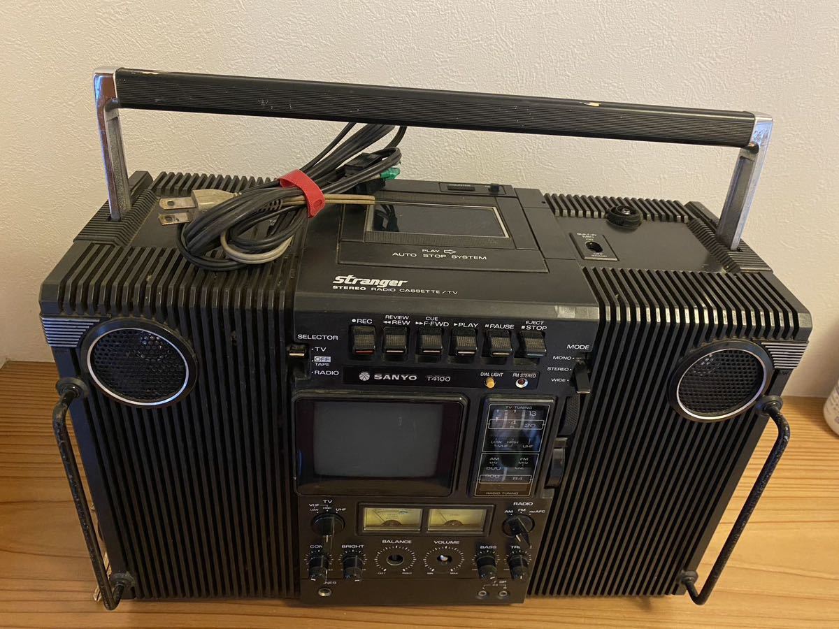 SANYO T4100 ラジカセ テレカセ ジャンク 