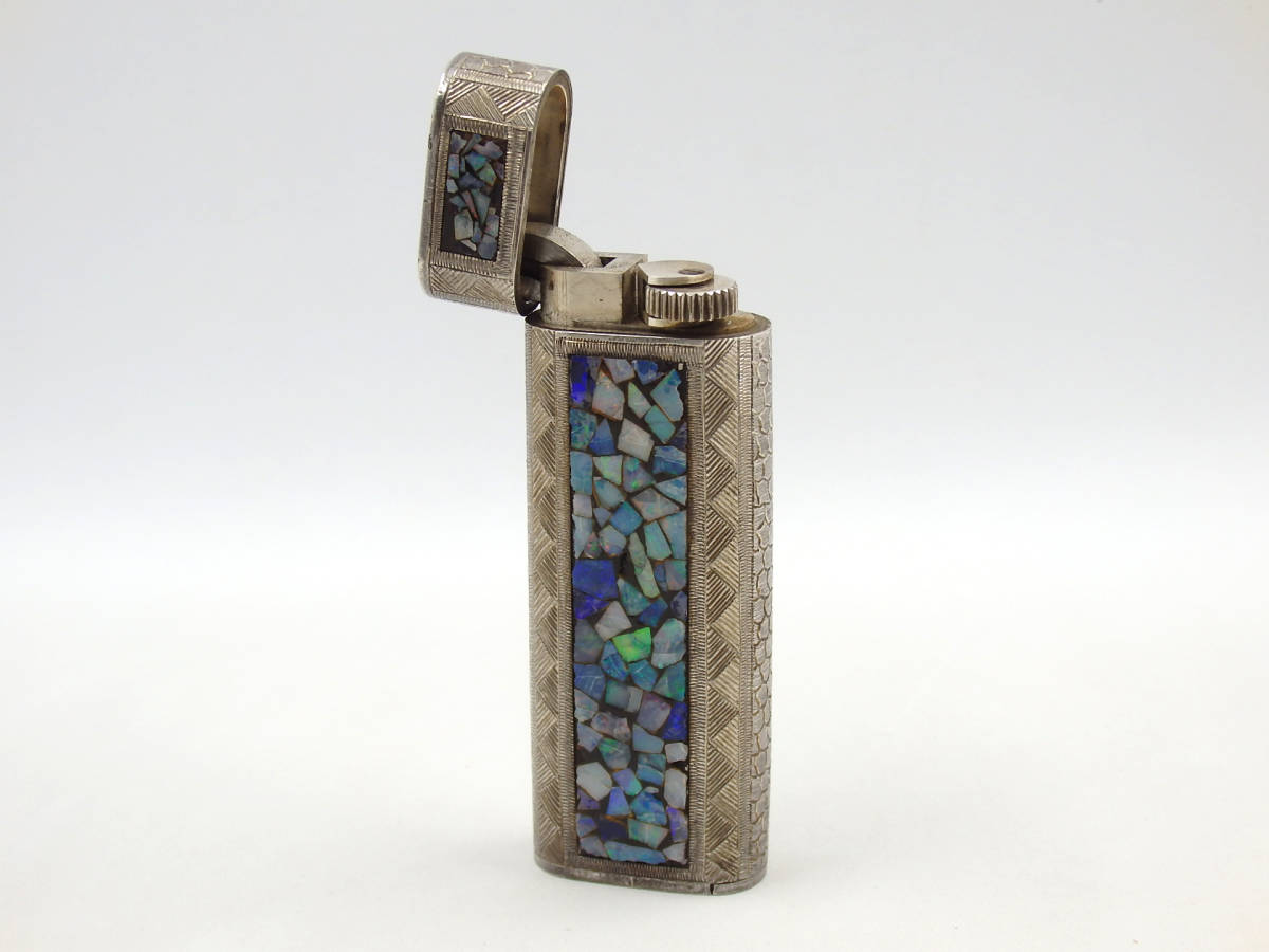 希少 レア Cartier カルティエ モザイクオパール ガスライター 【公式 