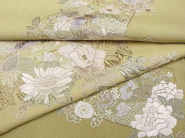 爆買い，新品 平和屋1 訪問着 単衣 総刺繍 檜扇花文 暈し染め 逸品 tx9986(仕立て上がり)｜売買されたオークション情報、yahooの商品情報をアーカイブ公開 - オークファン 仕立て上がり