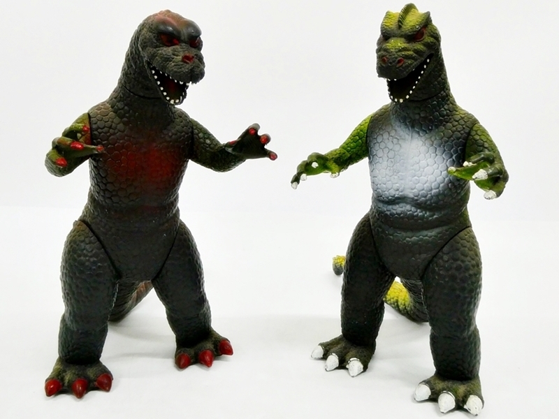 ヴィンテージDORMEI 1986 怪獣フィギュゴジラ　2体セット 16 00-000000-00 [Y] 怪獣 ソフビ フィギュア DOR MEI社製 ドールメイ