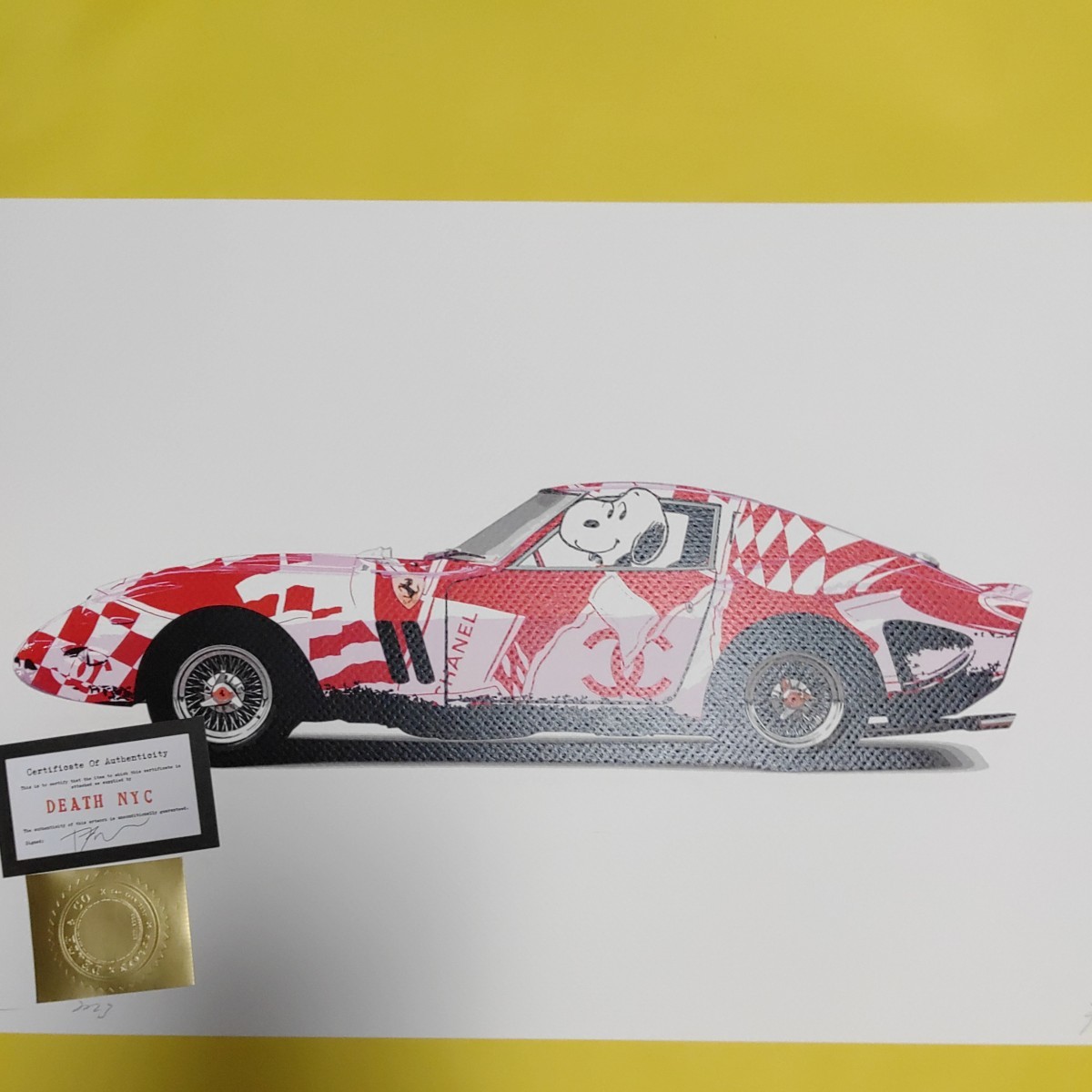 death nyc 世界限定100枚ディスガール浮世絵フェラーリ| ヤマダウェブコム