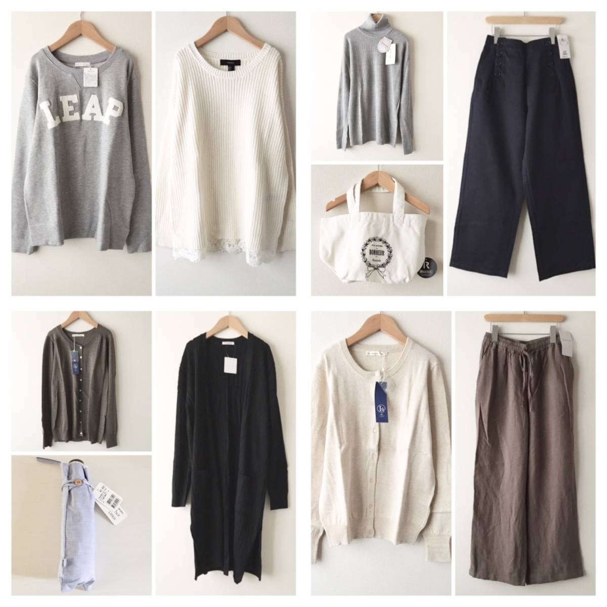 レディース ニット セーター ロング カーディガン タートルネック パンツ トートバッグ トレーナー COLONY 2139 コロニー まとめ売り⑩