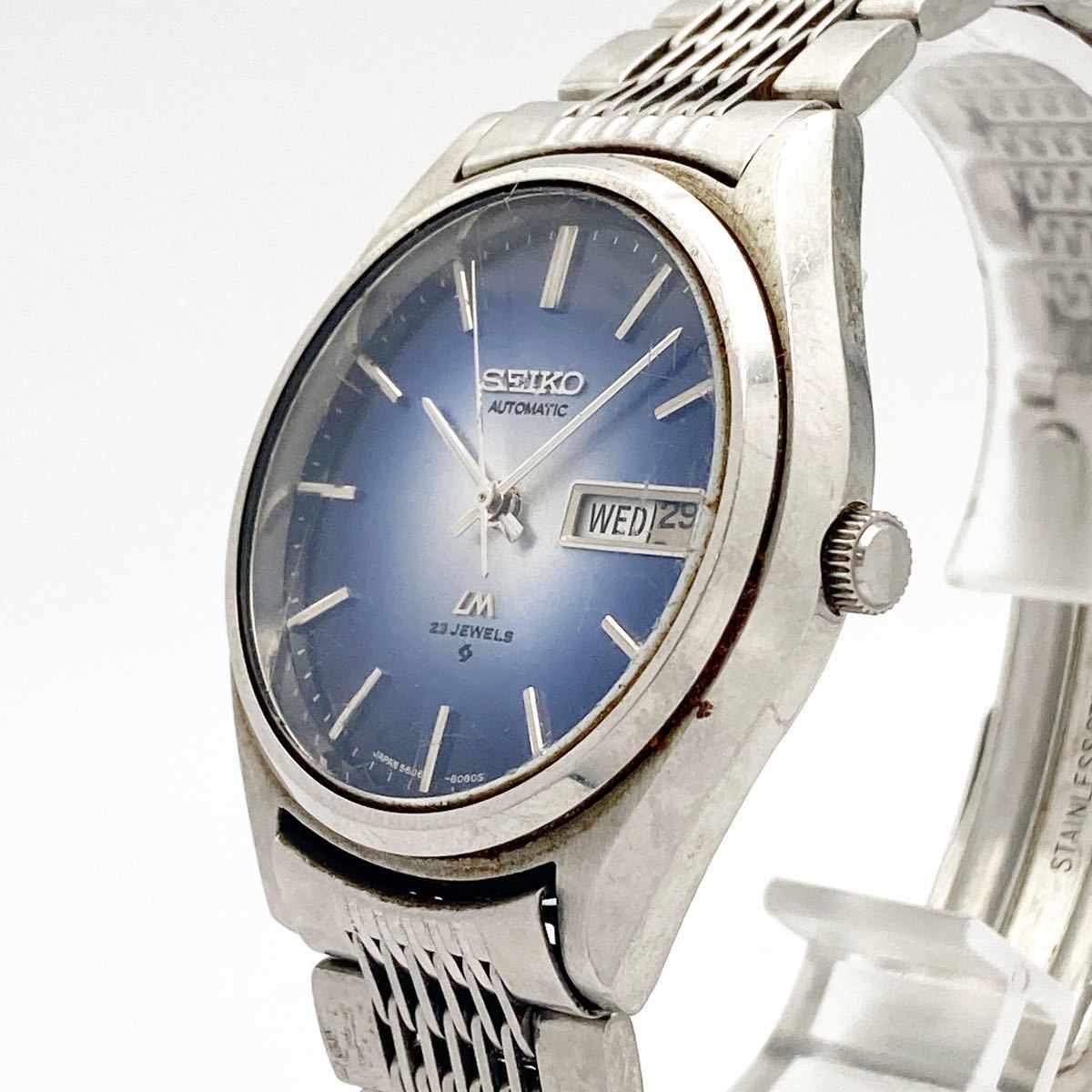 LM 5606-8051 23石 稼働セイコー 自動巻き - SEIKO 純正ブレス 