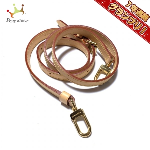 ルイヴィトン LOUIS VUITTON ショルダーストラップ J52312 ショルダーストラップ(調整可能、幅1.6CM、ヌメ革使用製品用) ヌメ革 ナチュラル