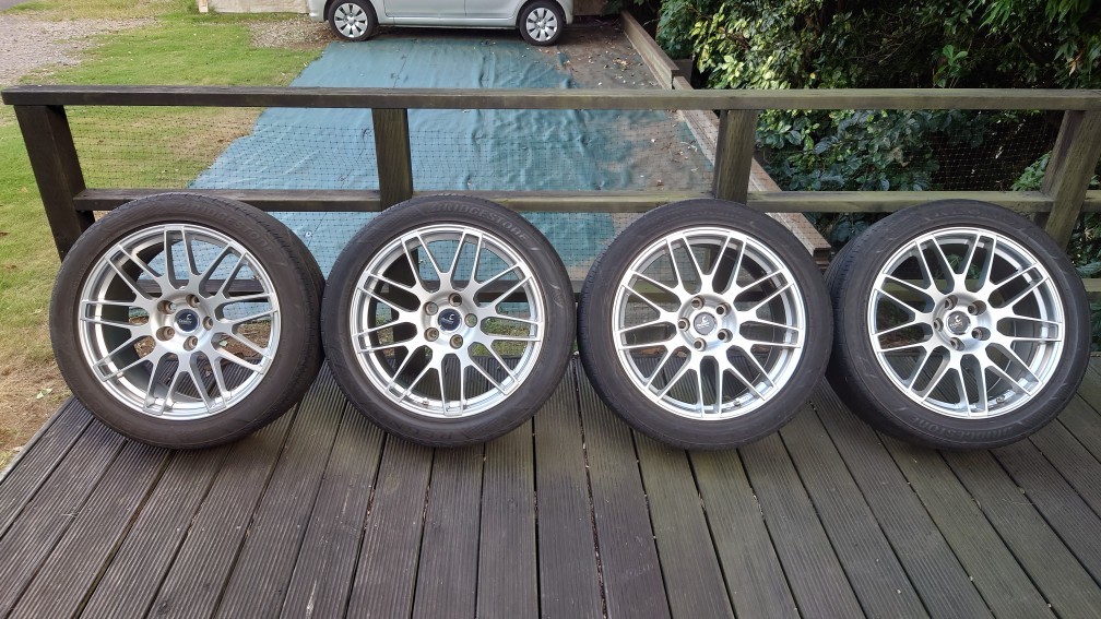 ウェッズ　WEDS デルモア LC.S 19インチ　PCD120 8J +35　ブリヂストン レグノ　245/45R19　レクサス LS LS460 LS600h_1