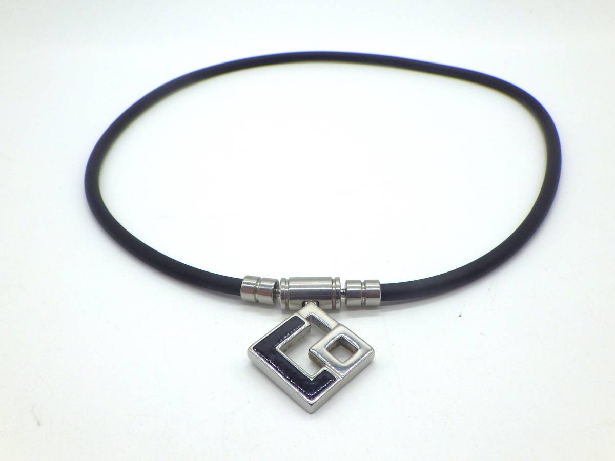 ♯7328 Colantotte コラントッテ TAO ネックレス AURA ブラック Lサイズ 首回り約47cm Lサイズ