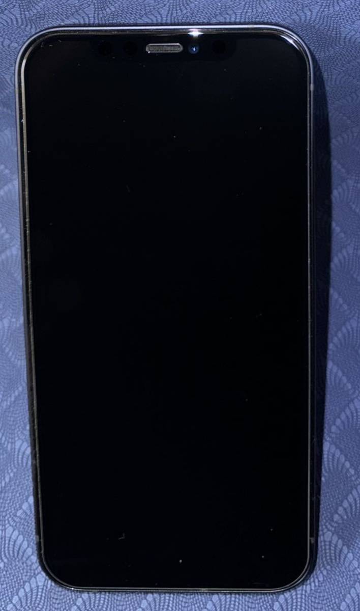 iPhone12 ブラック 256GB バッテリー74% iPhone12 ブラック256GB 電池最大容量100%SIMフリー 使用期間1ヶ月美品