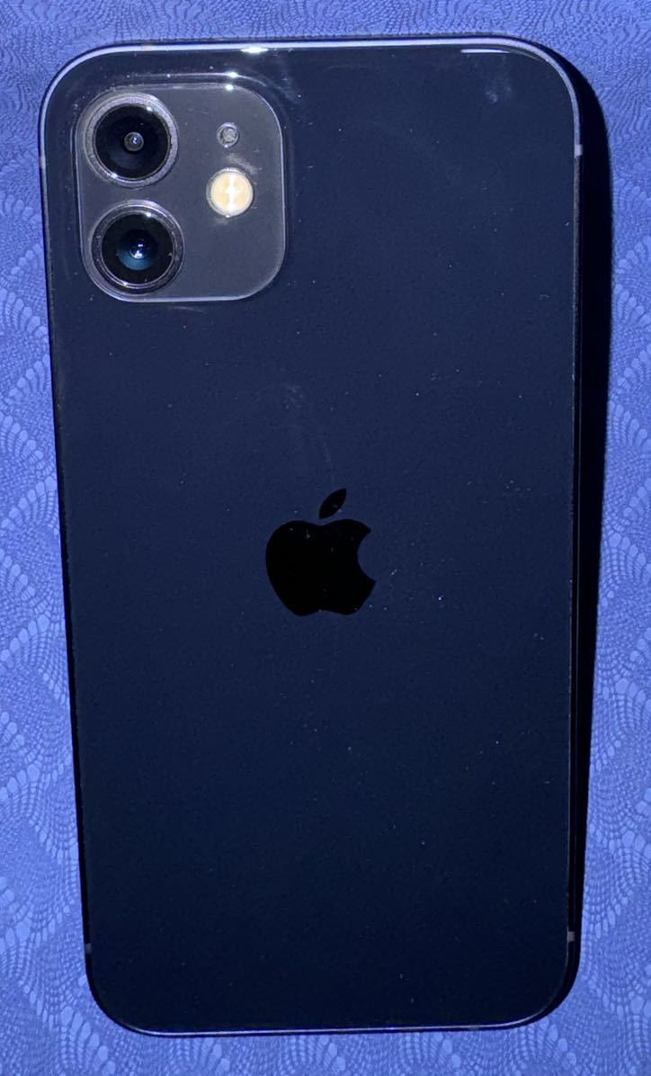 iPhone12 ブラック 256GB バッテリー74% iPhone12 ブラック256GB 電池最大容量100%SIMフリー 使用期間1ヶ月美品