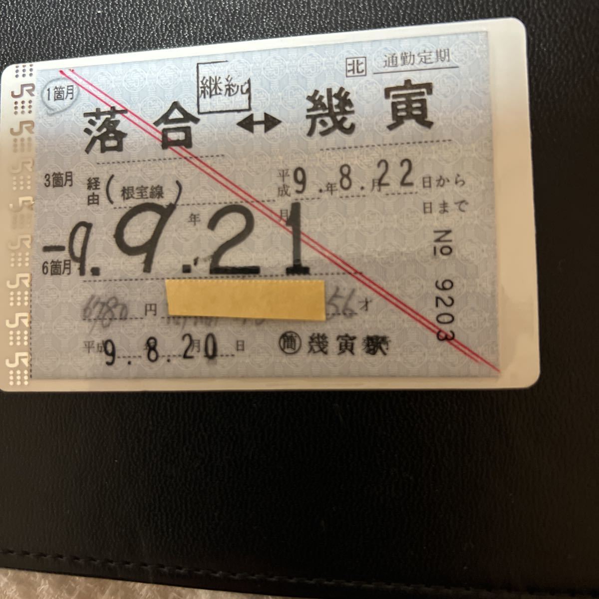 ☆ | 私鉄定期券② JR西日本バス 坂本線城戸駅発行 有人最終日 片道 