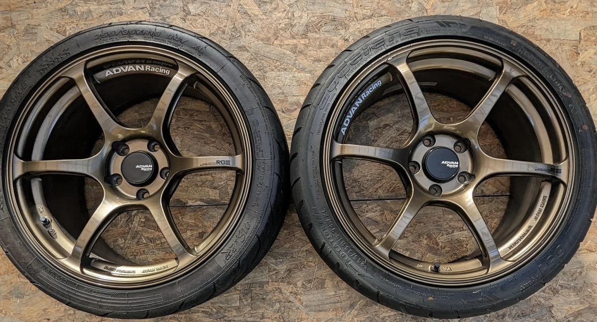 ADVAN Racing RG3 18インチ 8.5J +45 PCD100 225/40R18 4本セット 86 
