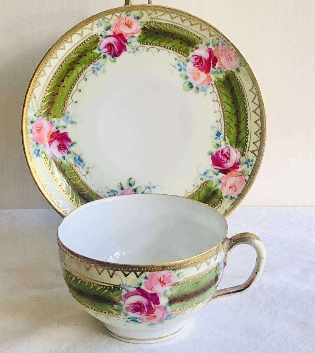 里帰り オールドニッポン 薩摩 エッグシェル 金彩 菖蒲図紋 里帰り