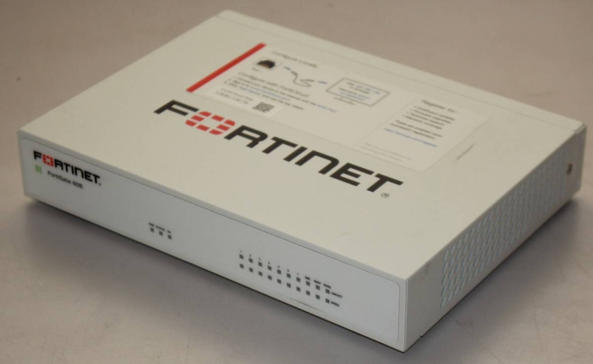 FG-60E】Fortinet FortiGate-60E UTM ライセンス 24年06月19日【通電OK