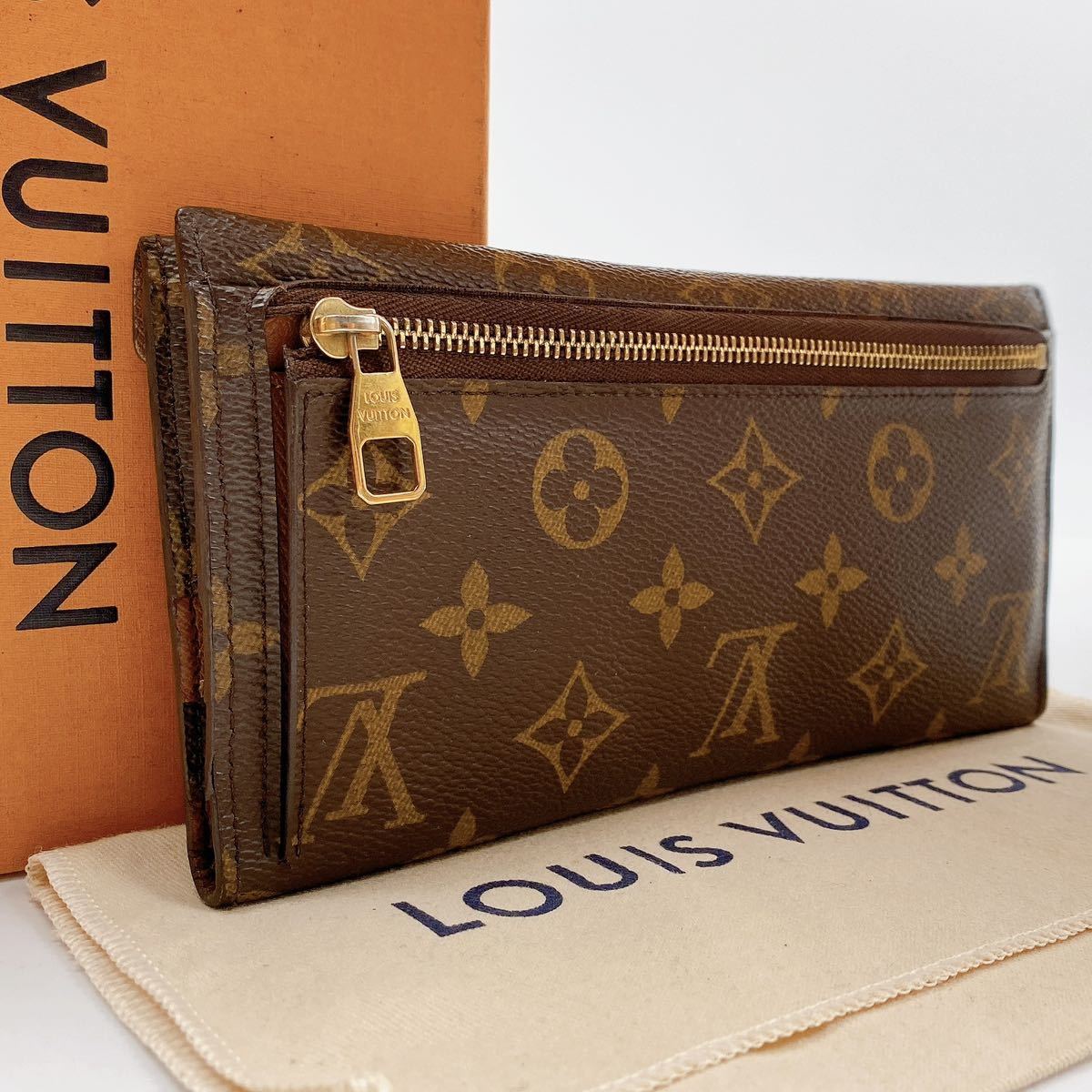 H385 【美品】LOUIS VUITTON モノグラム ポルトフォイユ オリガミ ロン 