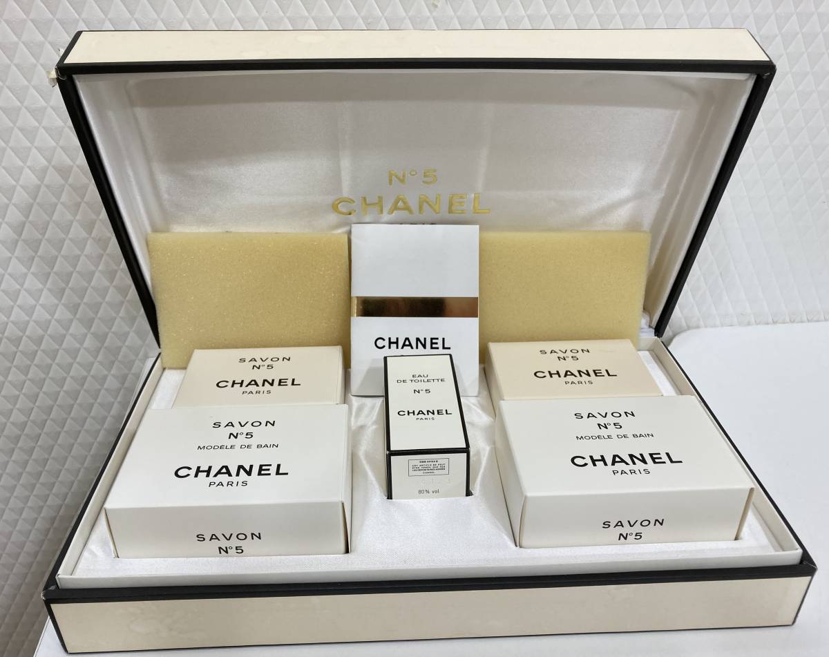 G「17788」【未使用】CHANEL　シャネル　香水　石けん　サヴォン　セット　まとめ　No5