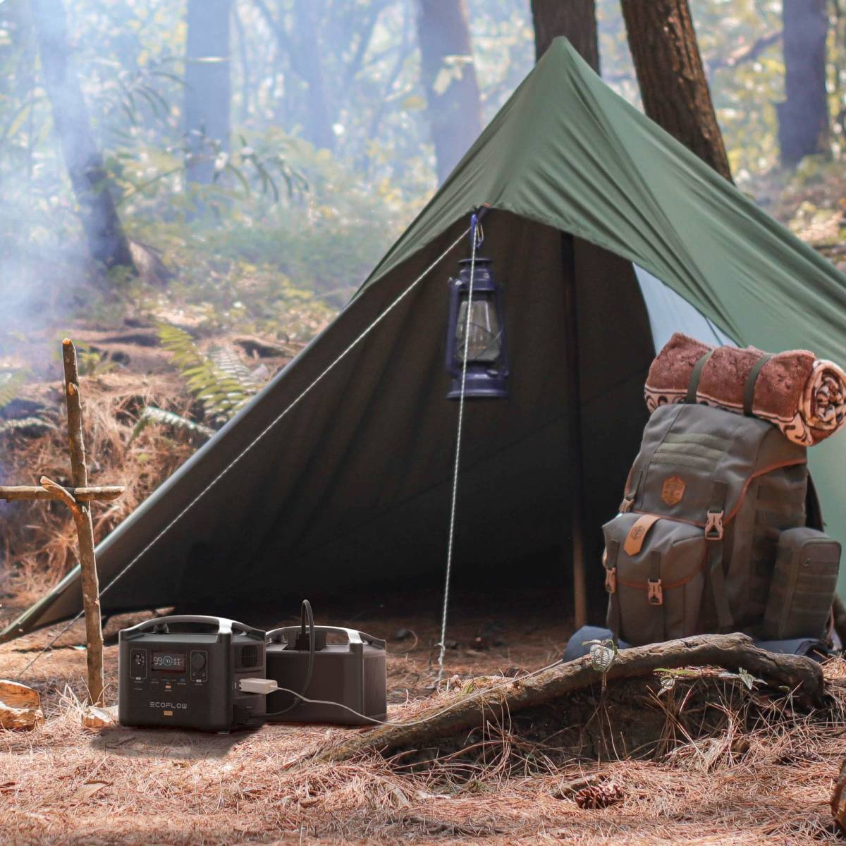 EcoFlow ポータブル電源 RIVER Pro専用容量拡張バッテリー 720Wh 付け替え簡単 RIVER Proポータブル電源(720Wh)と接続容量を倍増(1440Wh)に