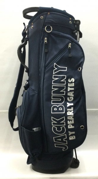新品 パーリーゲイツ ジャックバニー リバーシブル中綿ベスト(4)サイズM/紺 2711/中古/JACK BUNNY BY PEARLY GATES/ジャックバニー・バイ
