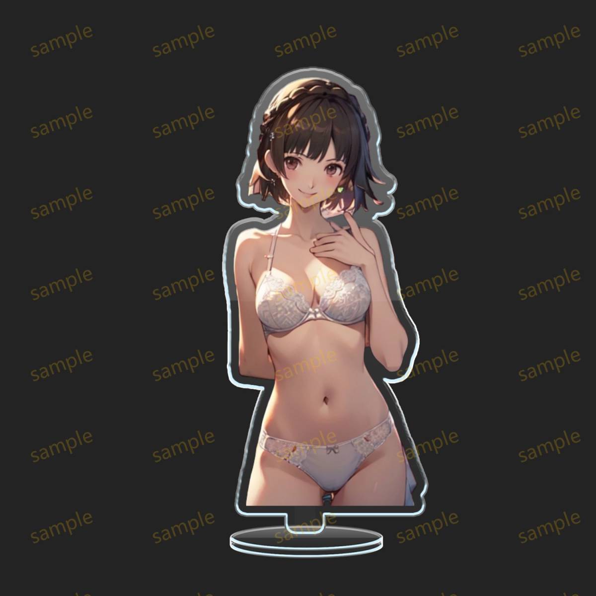 PB5752新島真高品質 アクリルスタンド 両面印刷 アクリルフィギュア