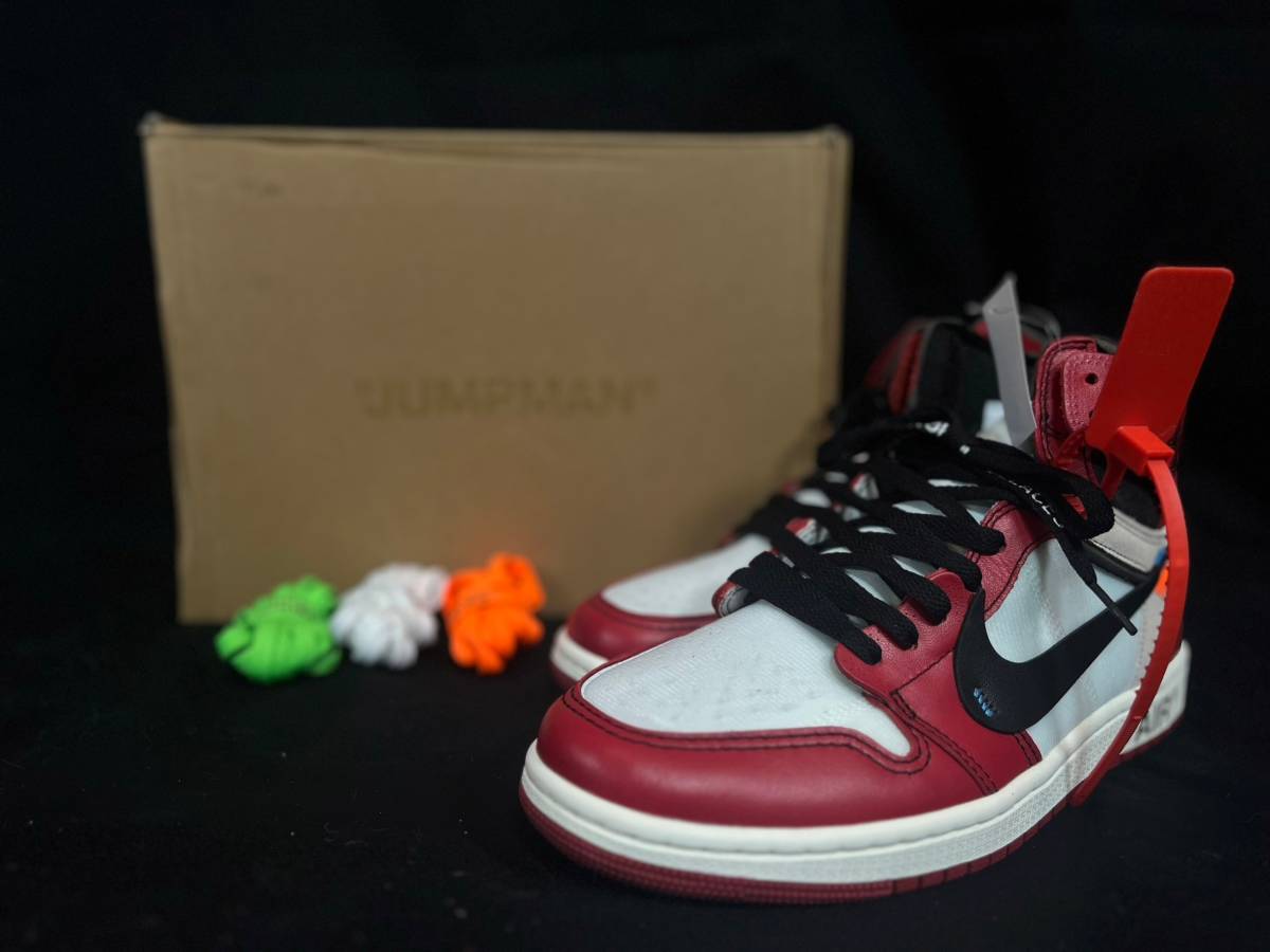 OFF-WHITE NIKE AIR JORDAN 1 RETRO HIGH THE10 Chicago AA3834-101 